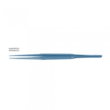 Diam-n-Dust™ Micro Dressing Forcep Straight Titanium, 18 cm - 7" Tip Size 6.0 x 0.4 mm